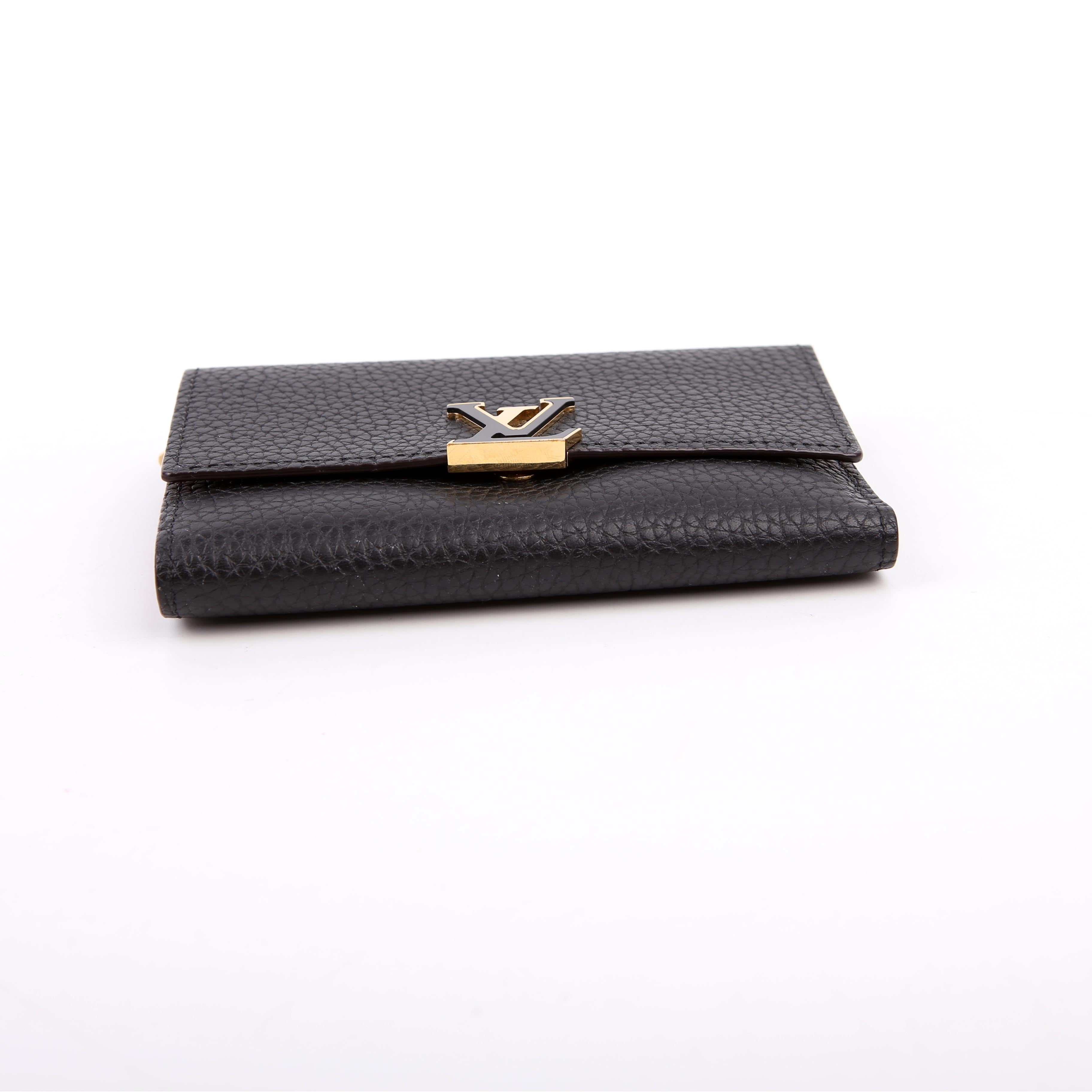 Capucines Wallet Compact Black