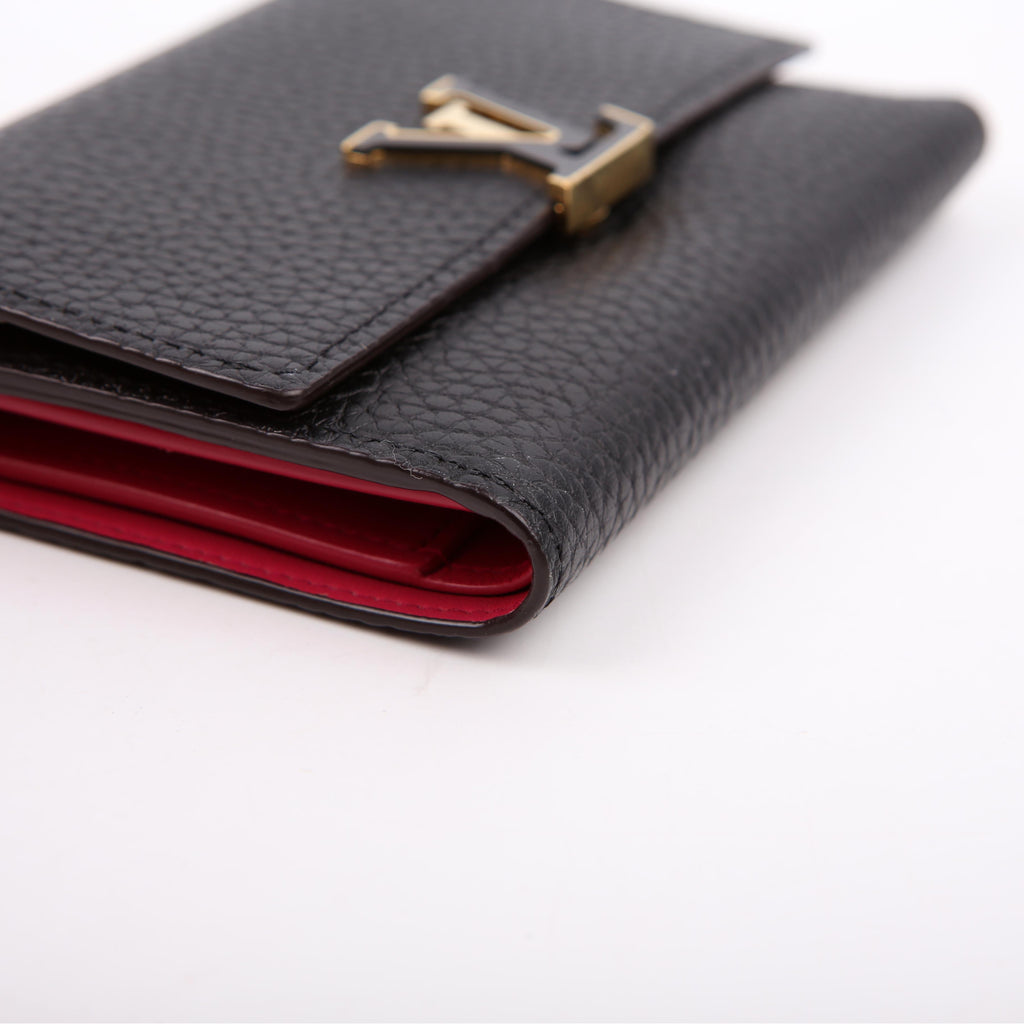 Capucines Wallet Compact Black