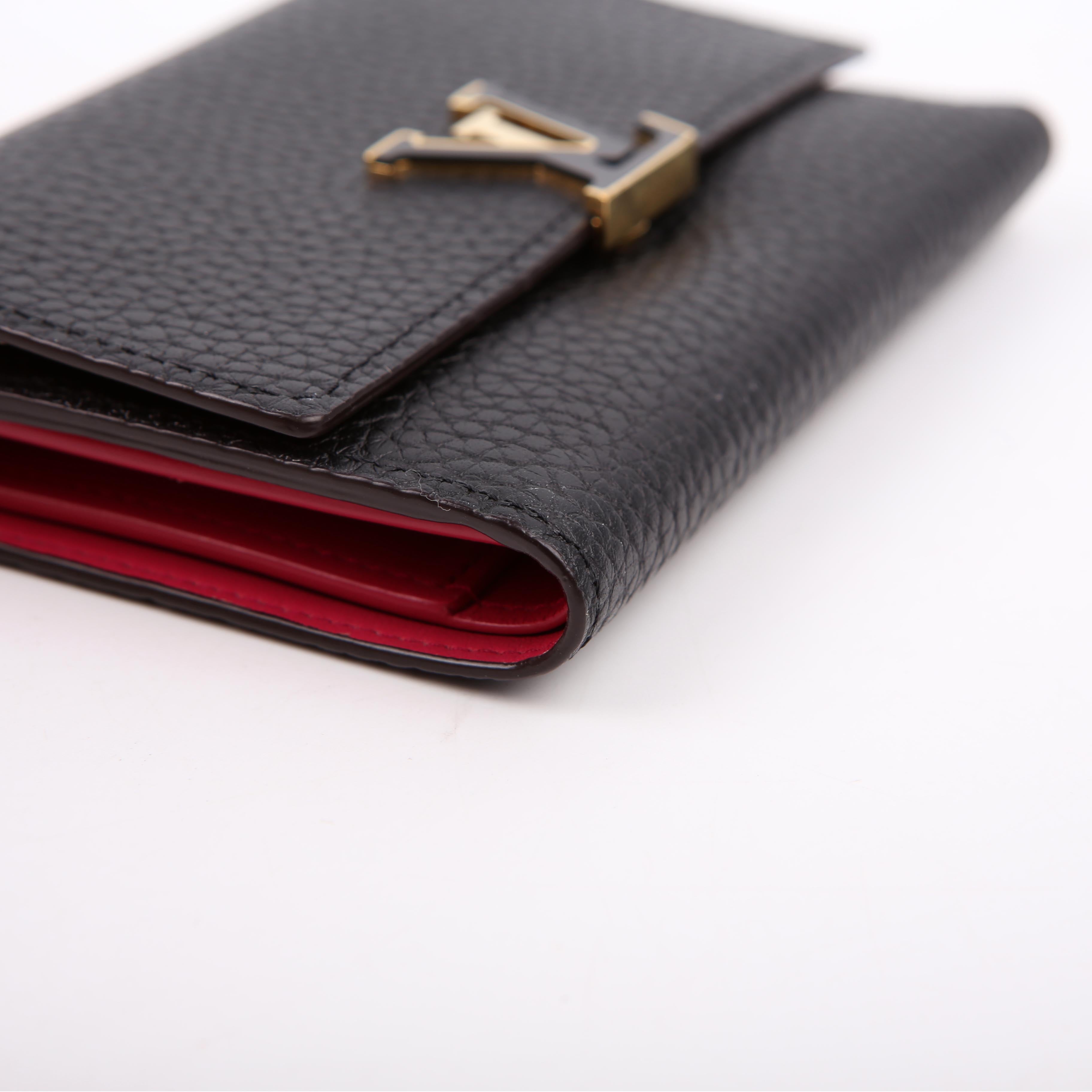 Capucines Wallet Compact Black
