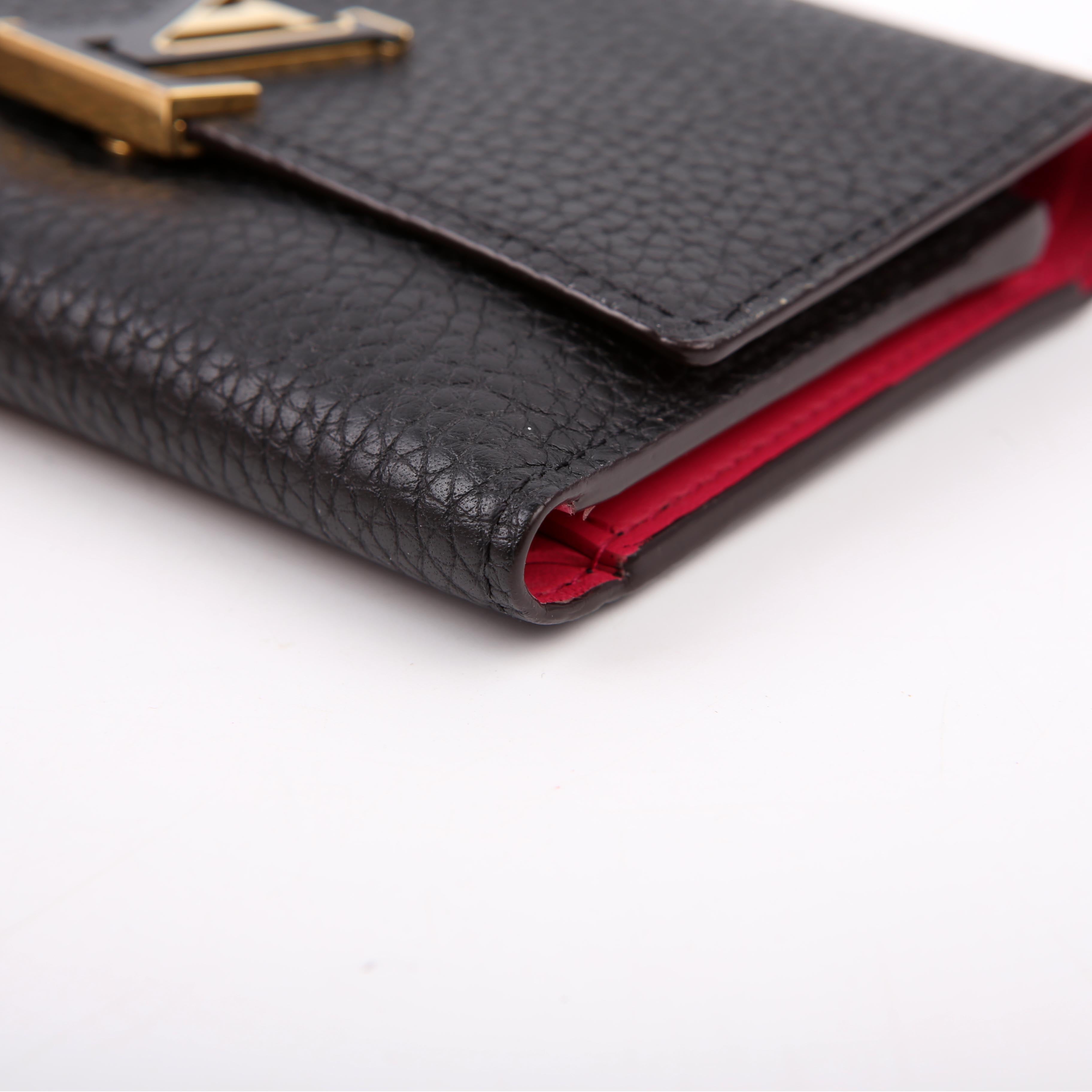 Capucines Wallet Compact Black