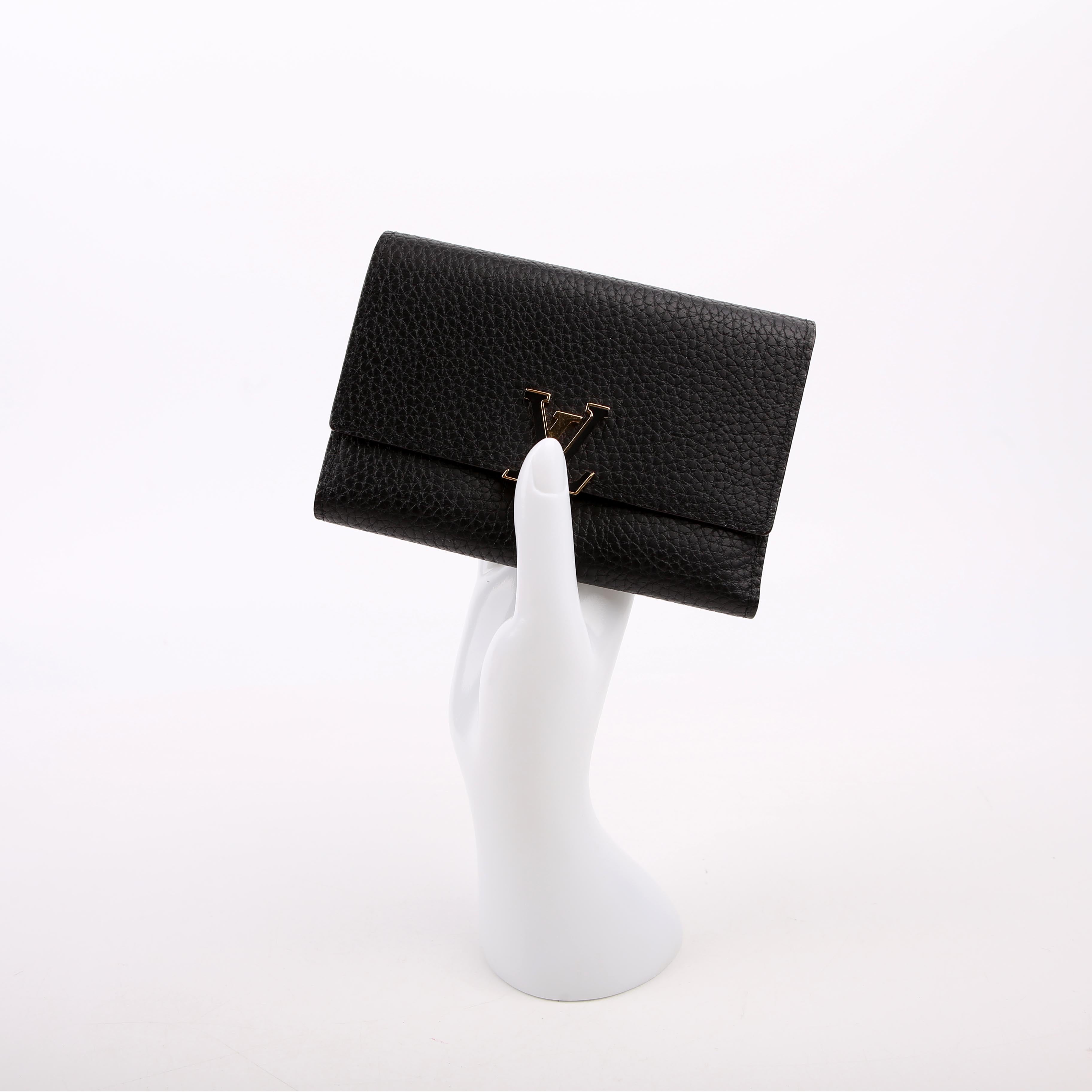 Capucines Wallet Compact Black