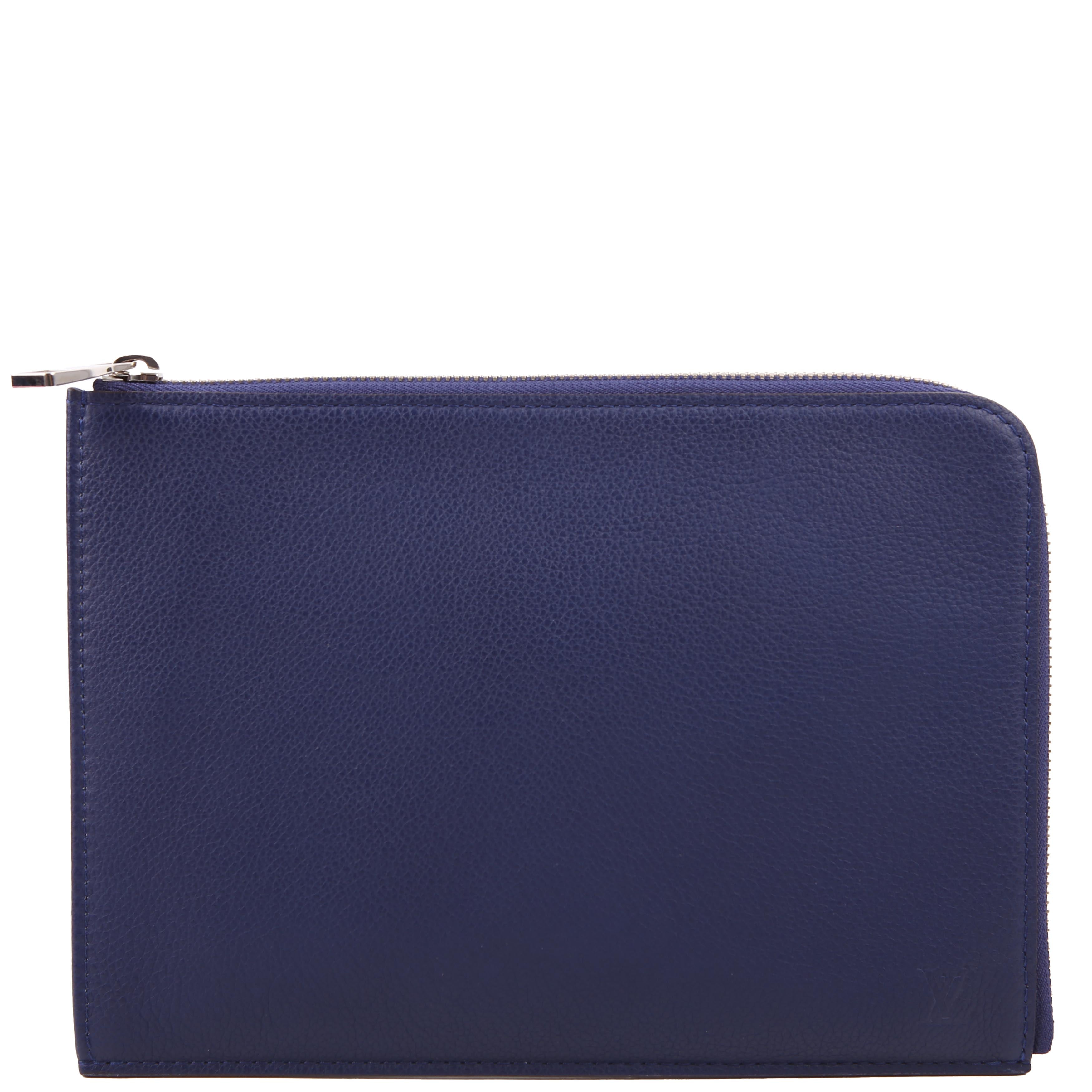 Pochette Jour PM Taurillon Blue