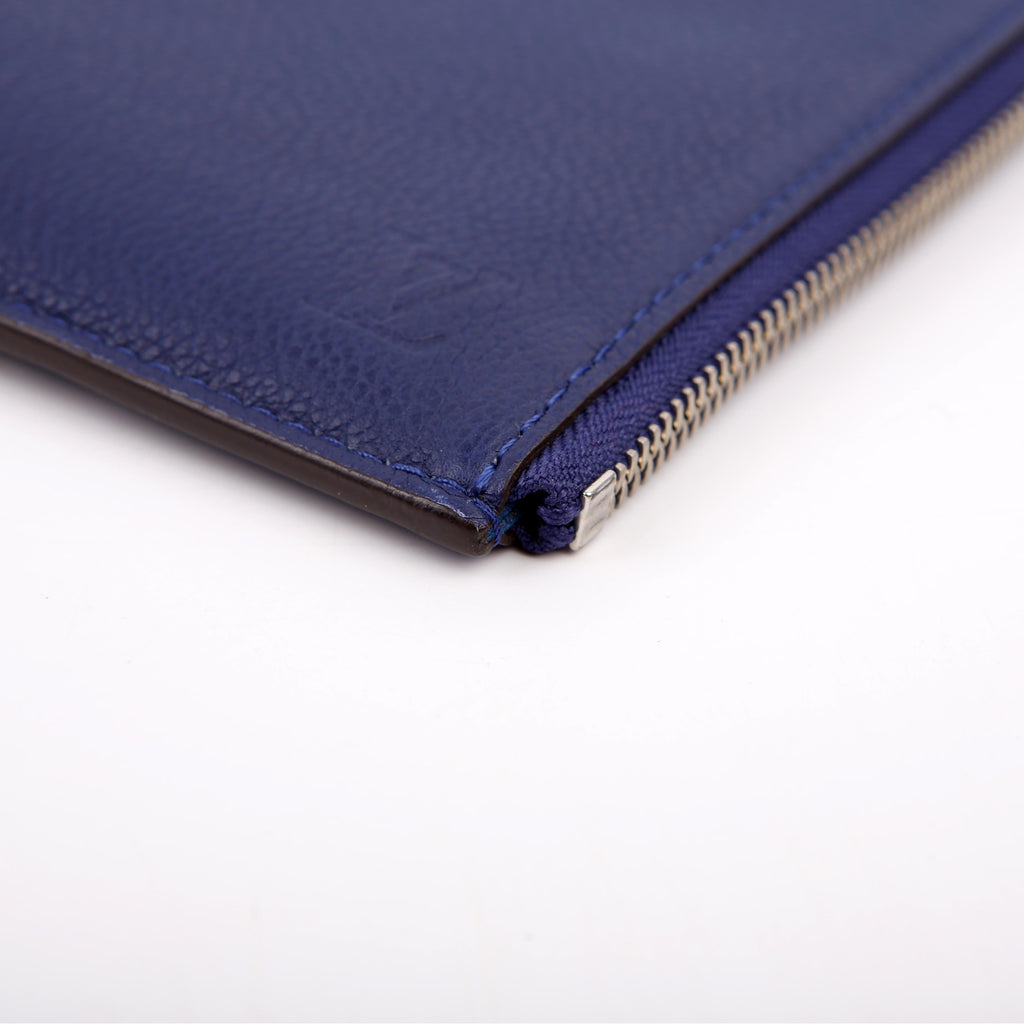 Pochette Jour PM Taurillon Blue
