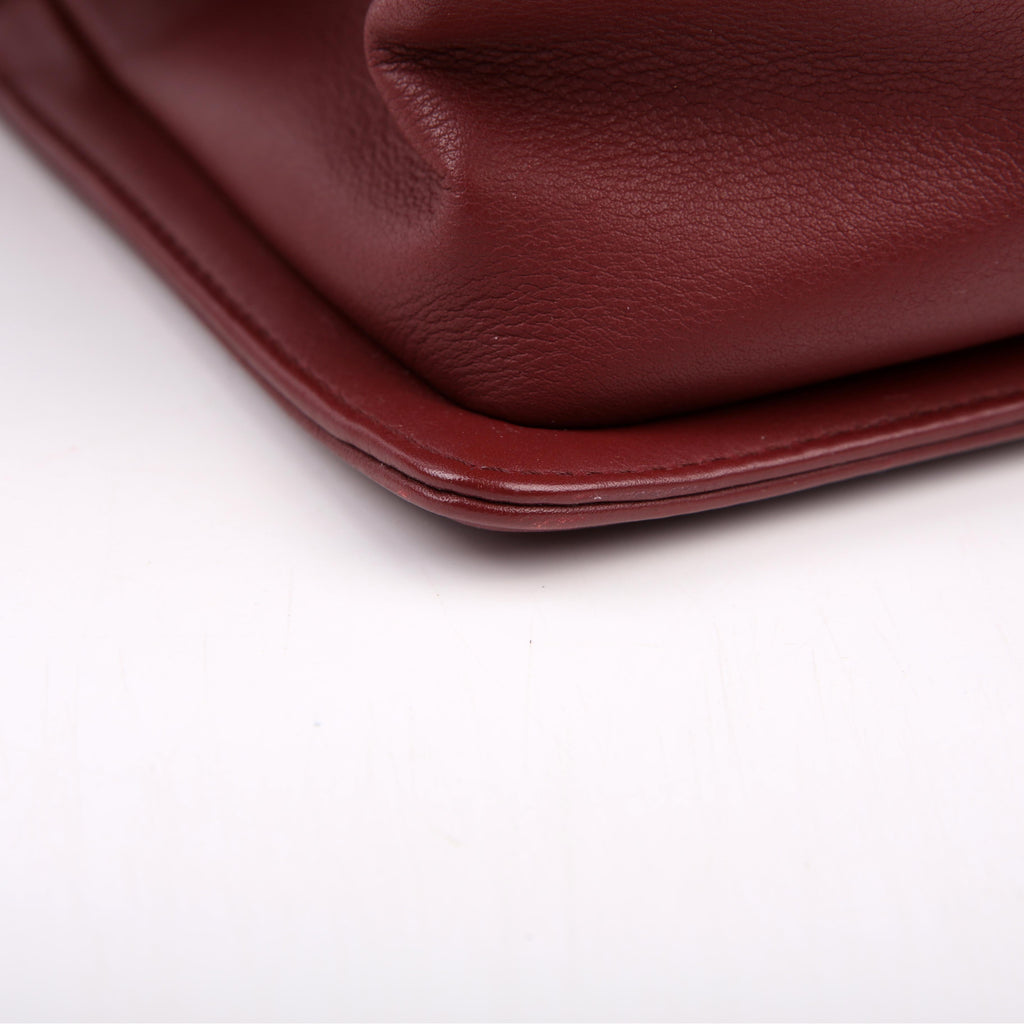 Boy Flap Medium Old Lambskin 21M Burgundy