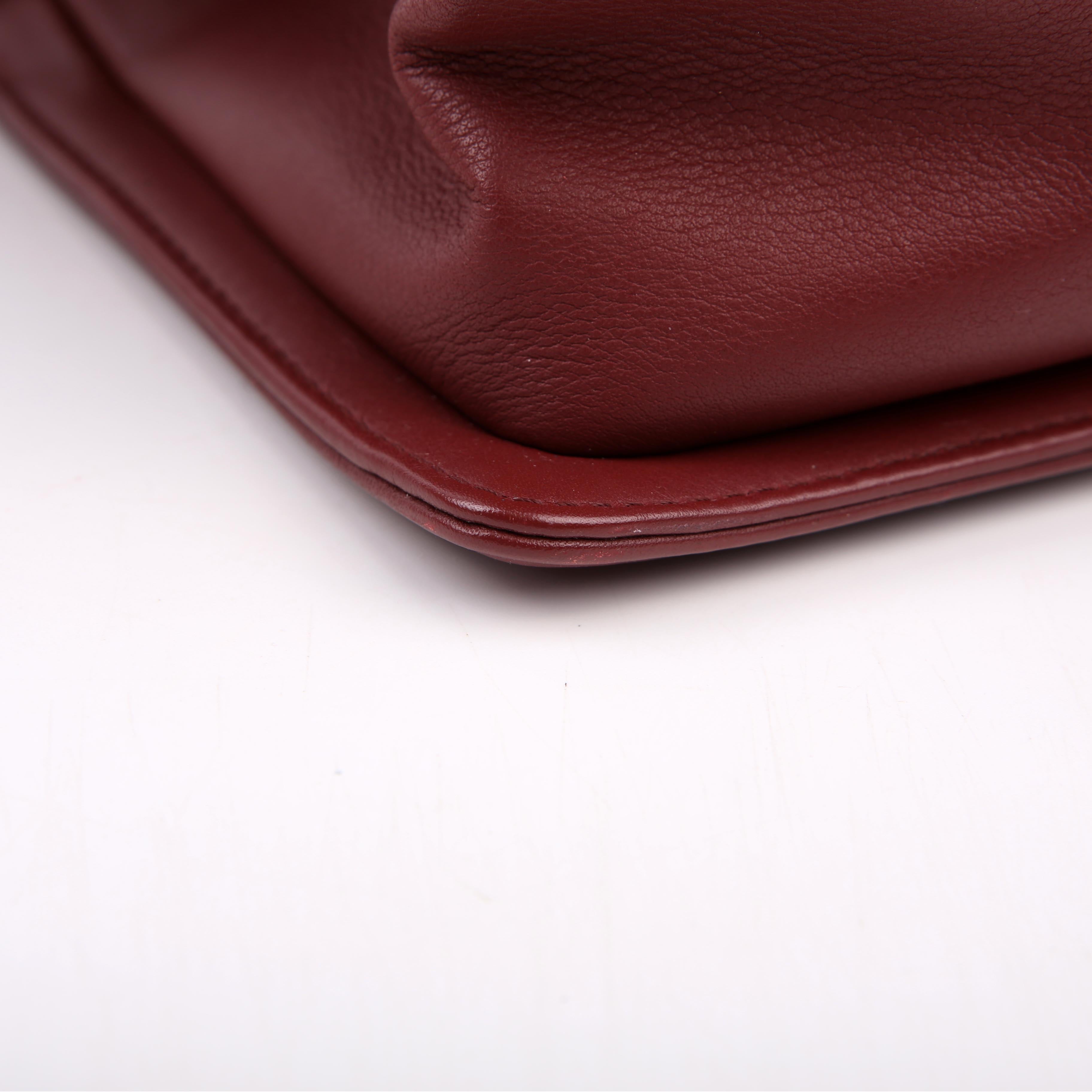 Boy Flap Medium Old Lambskin 21M Burgundy