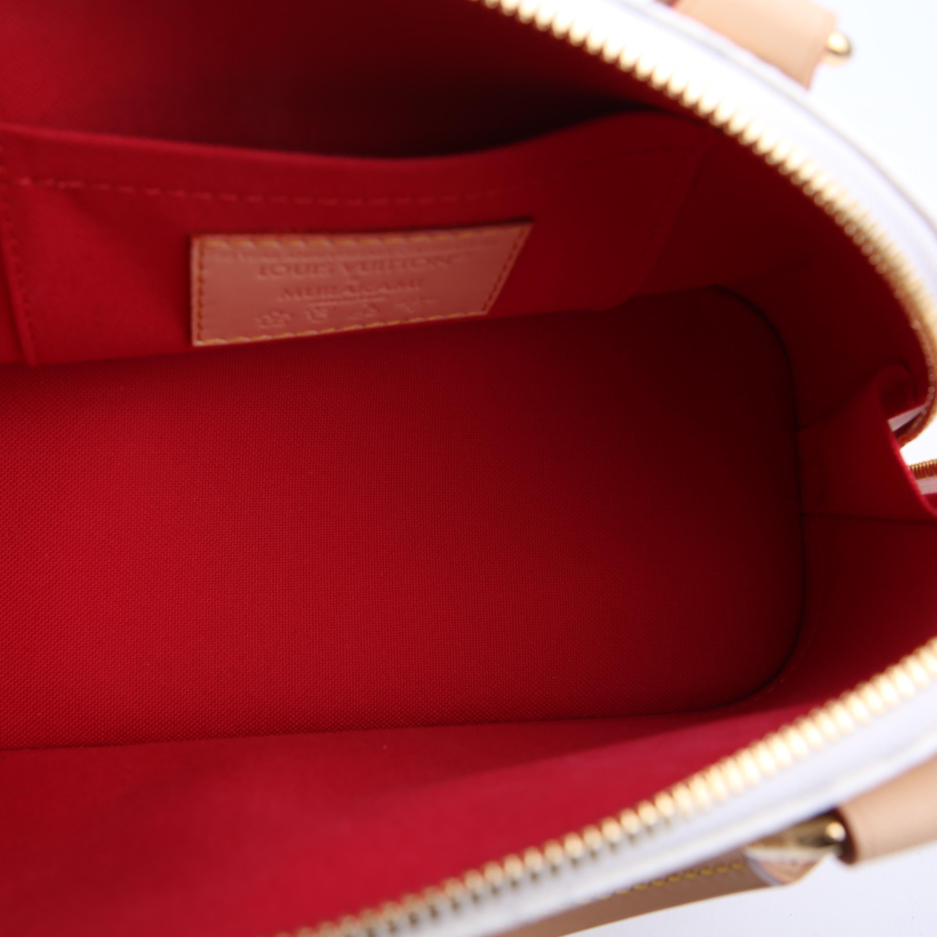 LV X TM Alma BB Cerises Monogram White