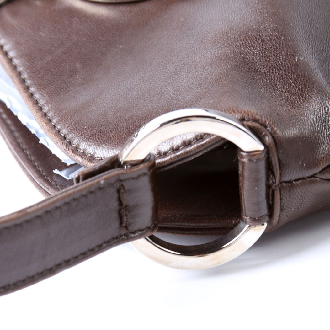 V Mini Leather Shoulder