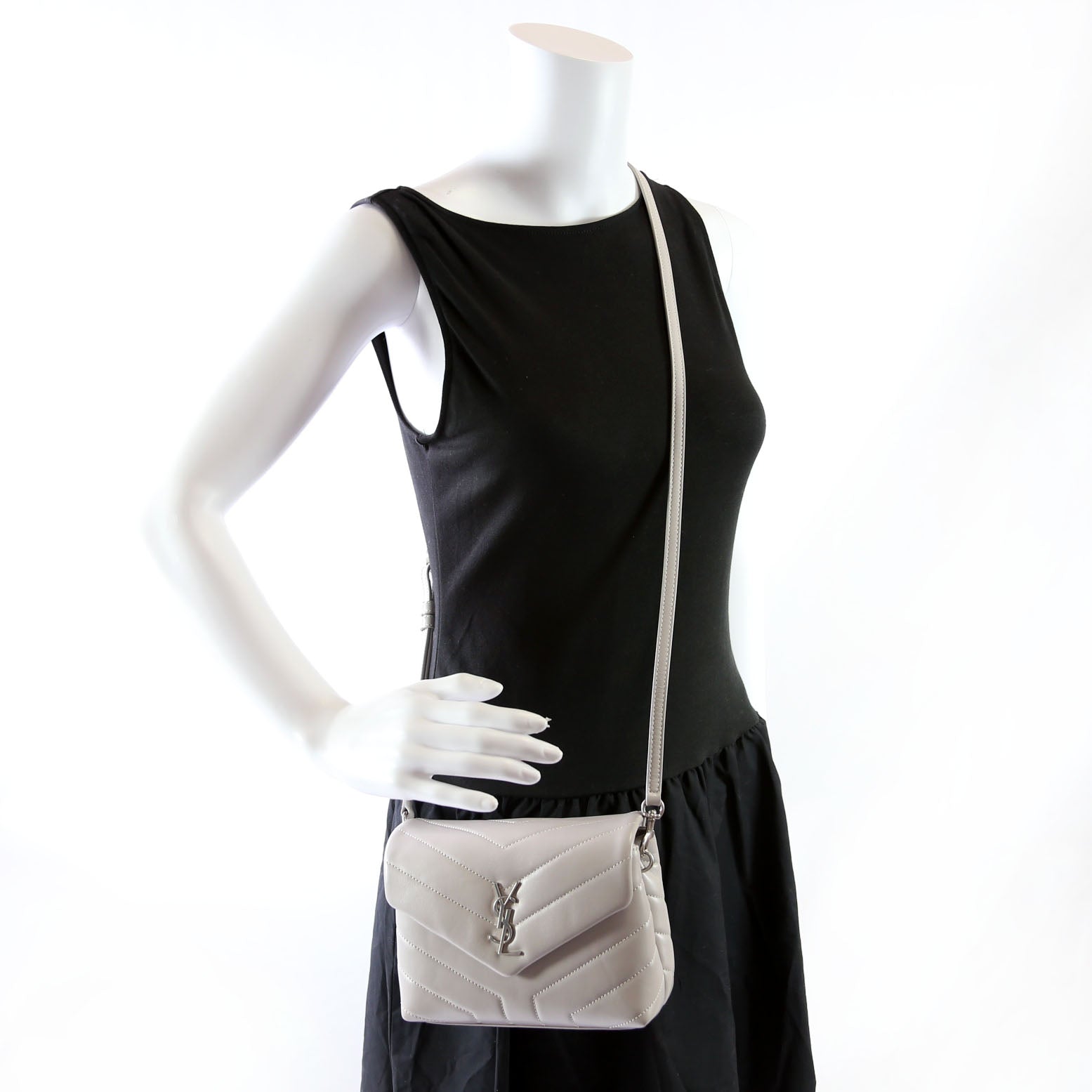 467072 LouLou Satchel Toy Crossbody Grey