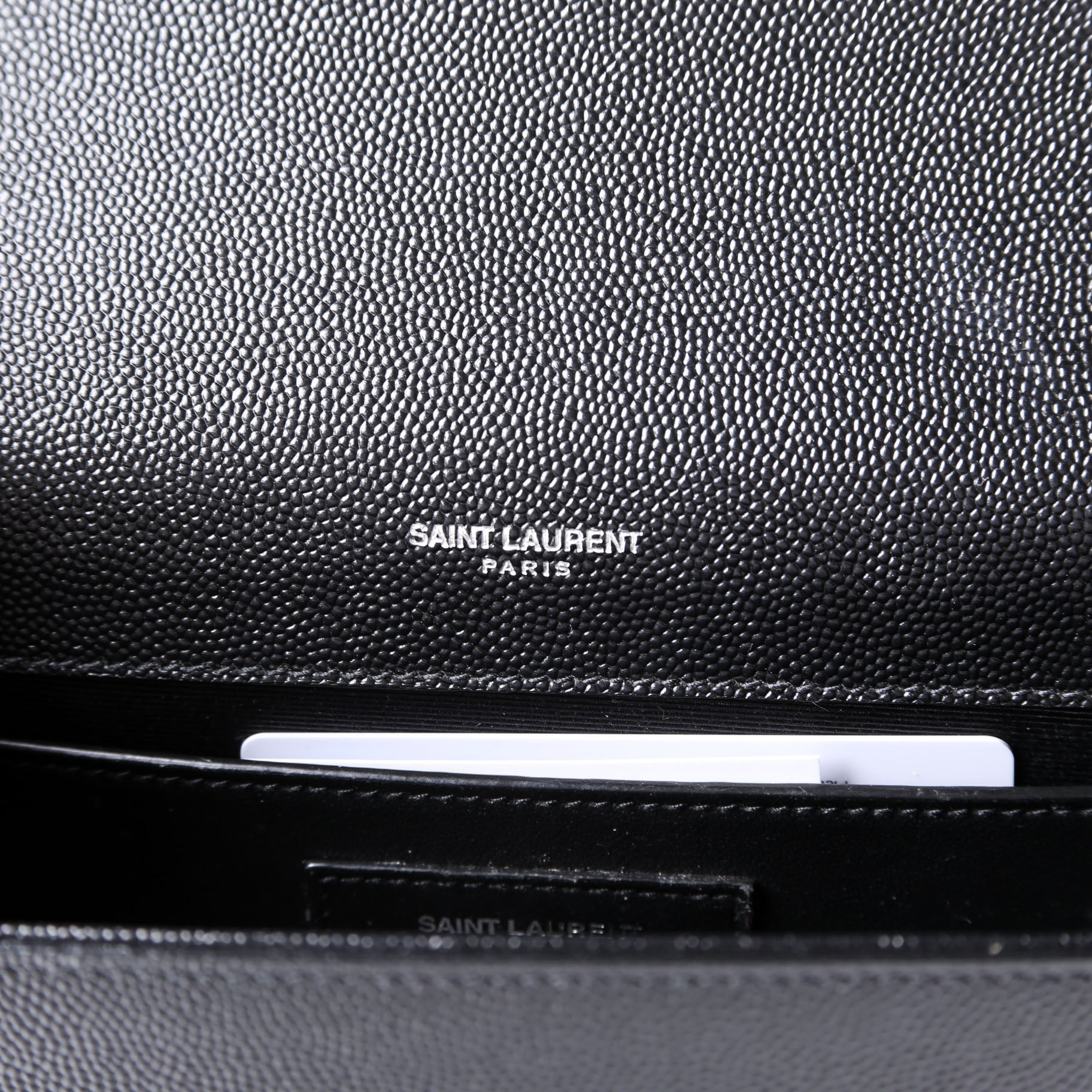 SAINT LAURENT 364021 Kate Satchel Grain Medium Black