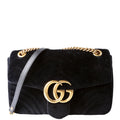 Gucci 443497 Marmont Shoulder Velvet Medium Flap