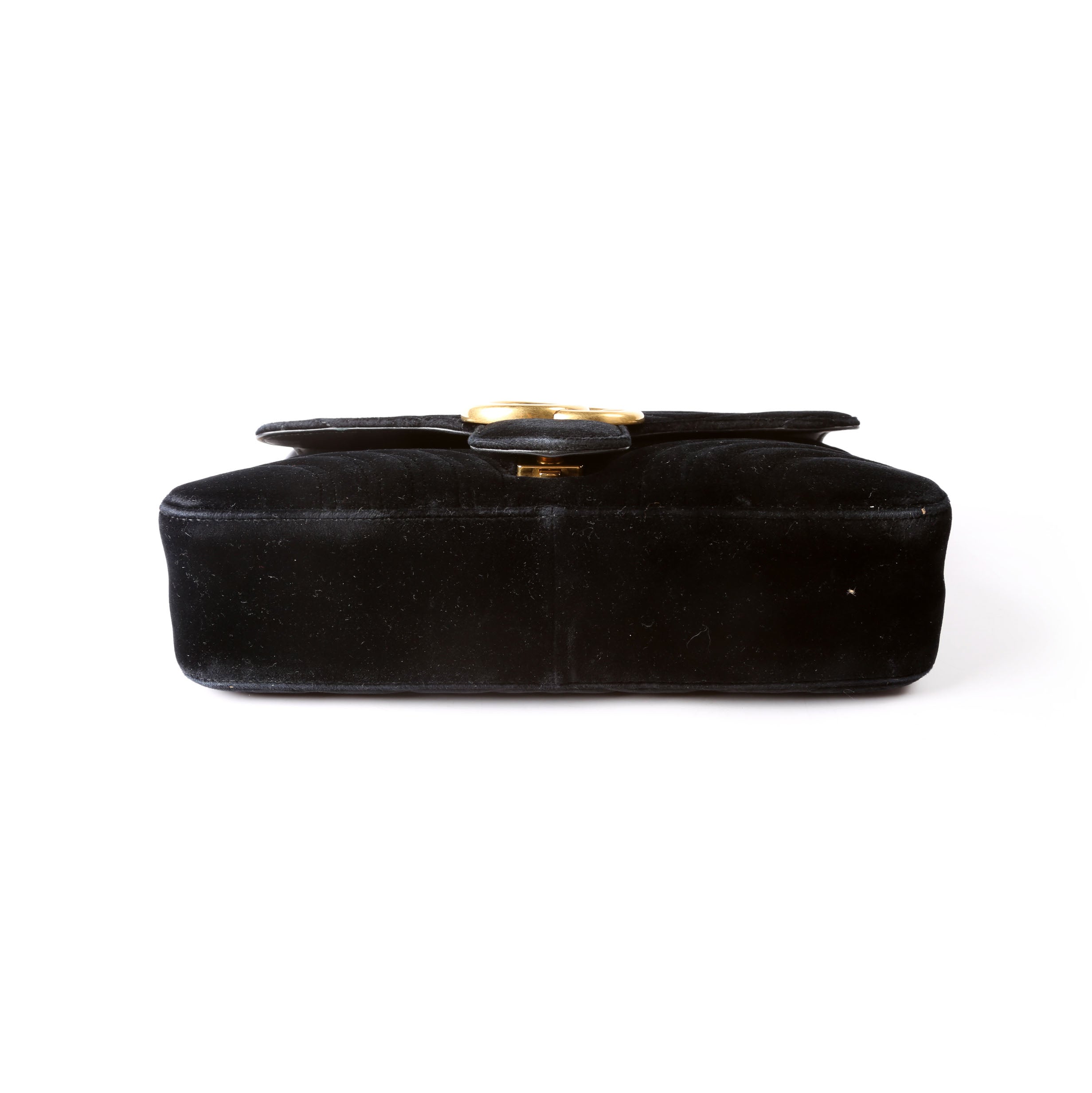 Gucci 443497 Marmont Shoulder Velvet Medium Flap