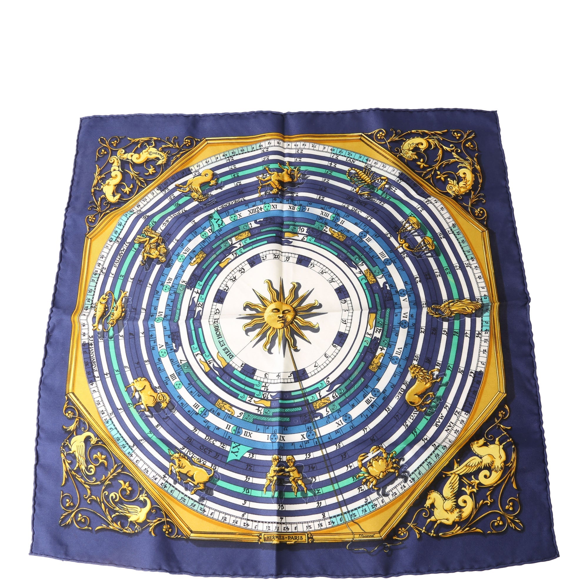 Hermes Astrologie 45 Silk Scarf
