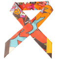 Hermes Graff Graffiti Twilly Silk Scarf Multicolor