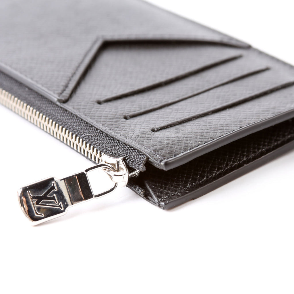 Porte Cartes Zip Taiga Black