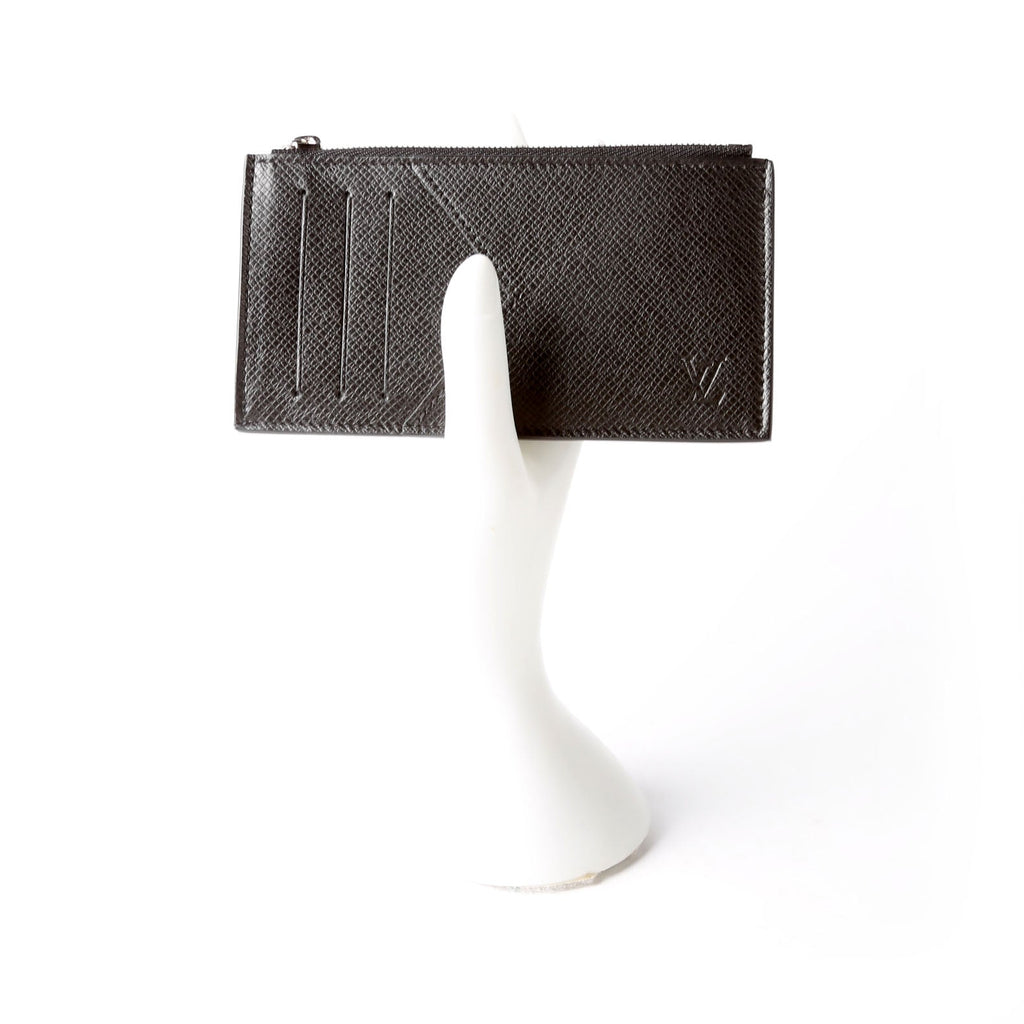 Porte Cartes Zip Taiga Black