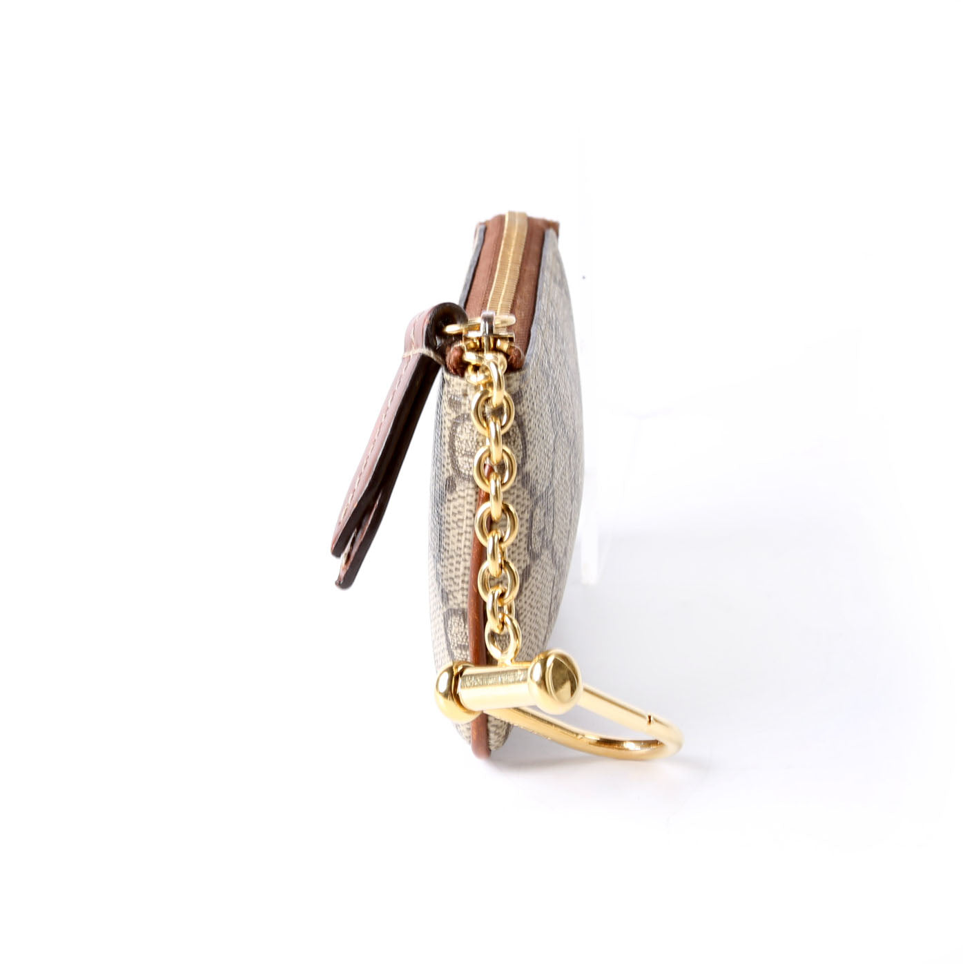 Gucci 447964 GG Supreme Key Case Brown