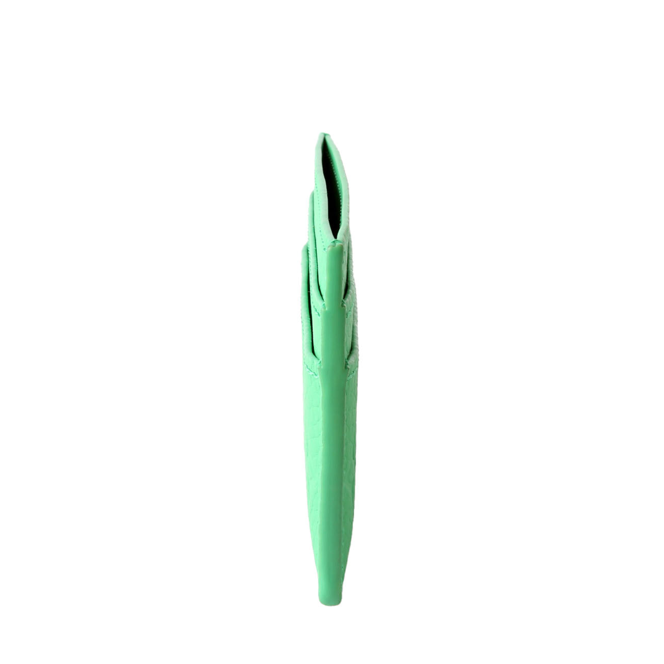 Double Card Holder Taurillon Green