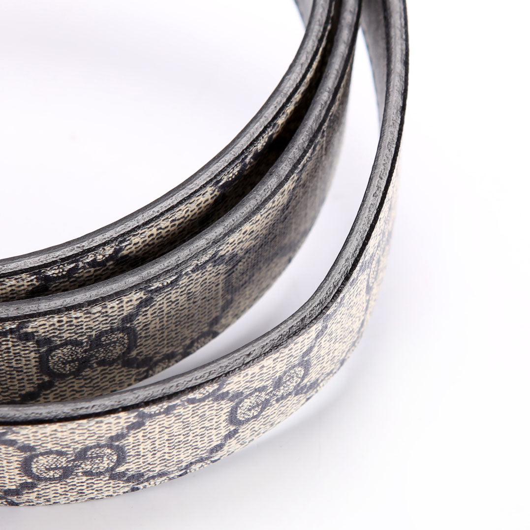 Gucci 642847 GG Marmont Reversible Supreme/Leather Belt Size 90/36 Black