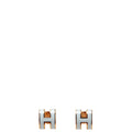 Mini Pop H Stud Earrings Blue/Gold