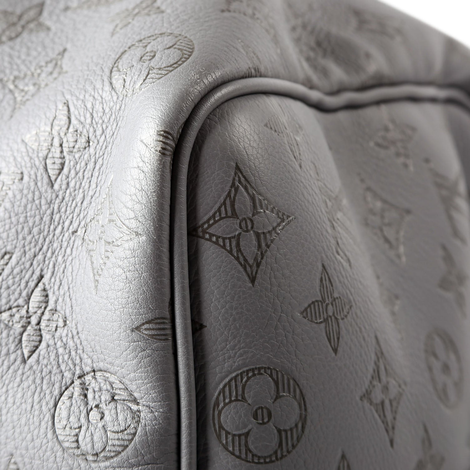 Keepall 50 Shadow Monogram Bandouliere Gray/Black