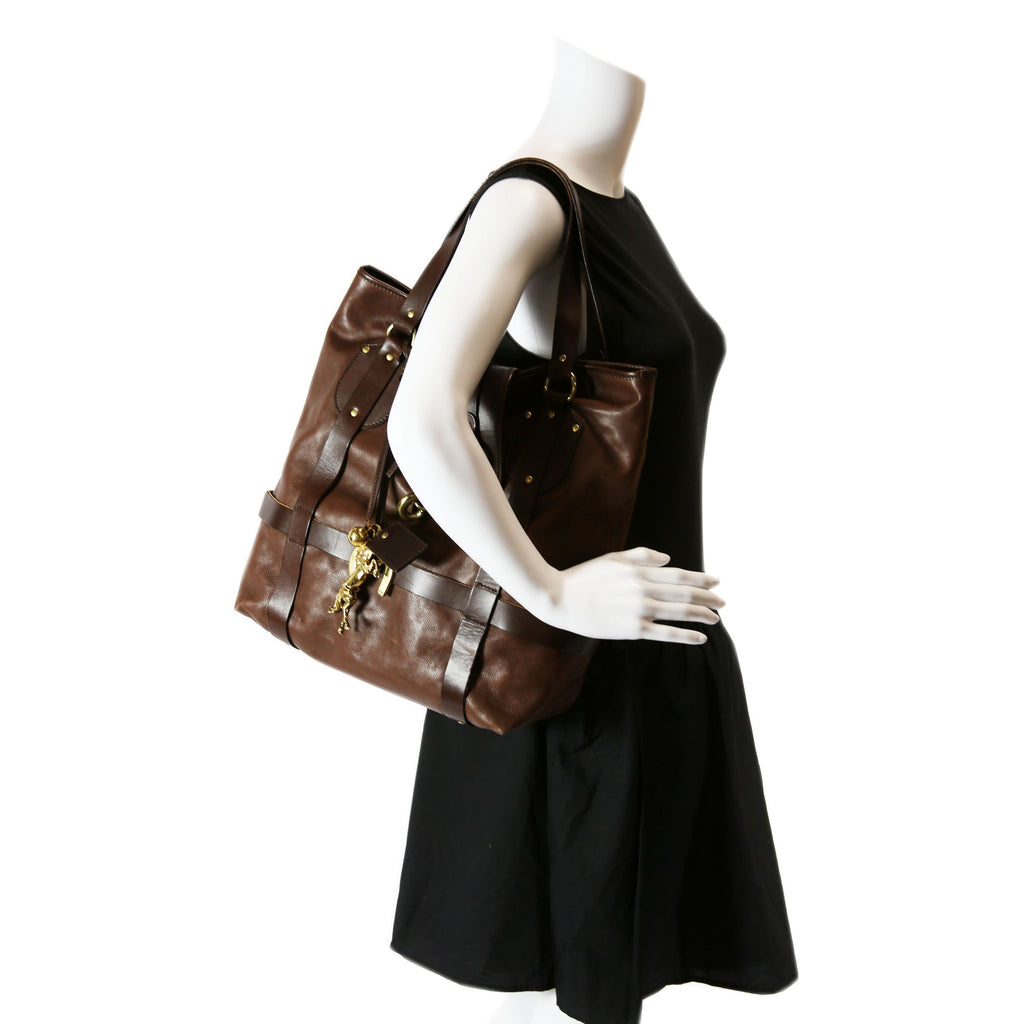 Kerala Large Tote Leather Brown