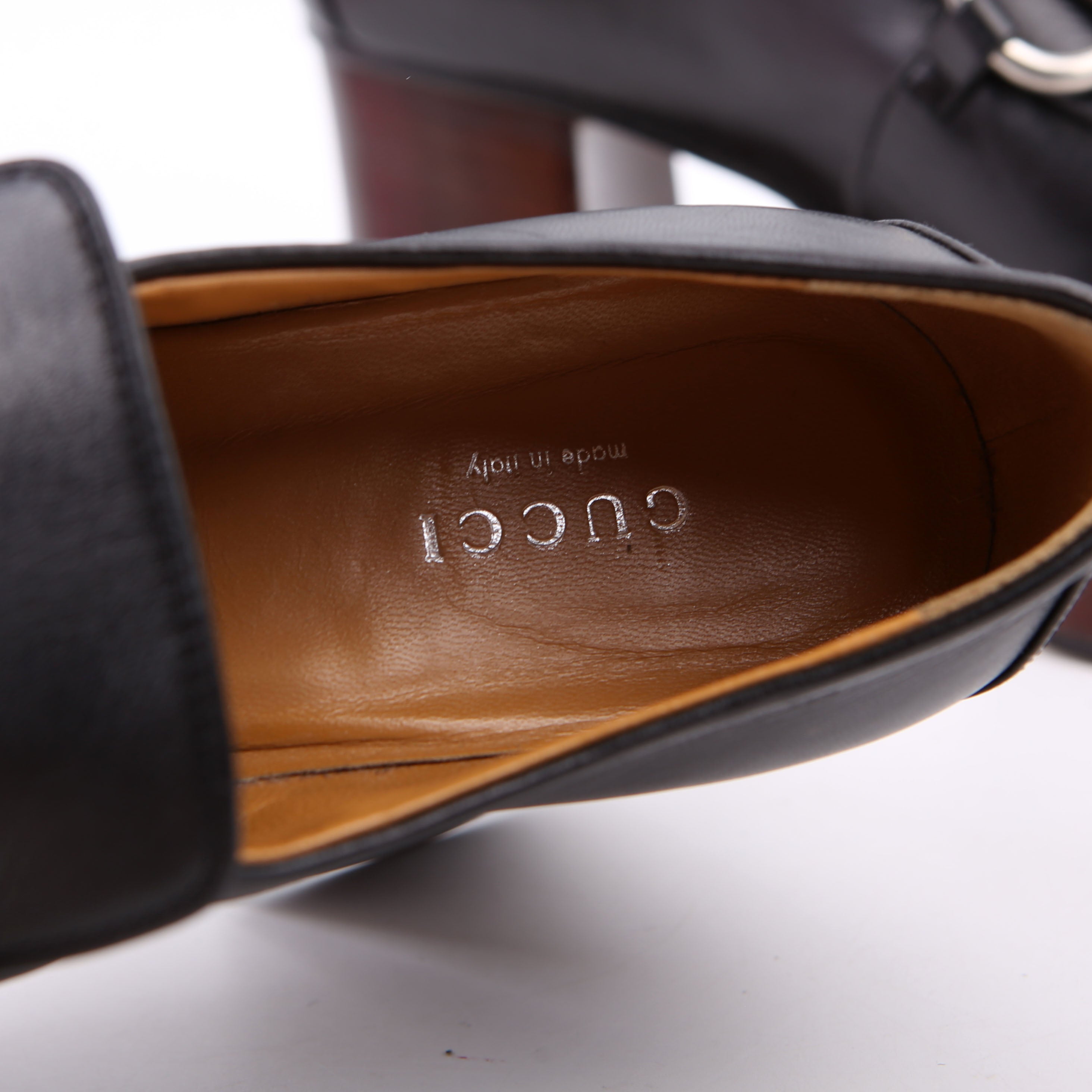 Gucci Horsebit Platform Loafers Size 38.5 Black