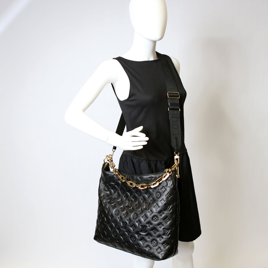 Coussin Hobo MM Empreinte Black