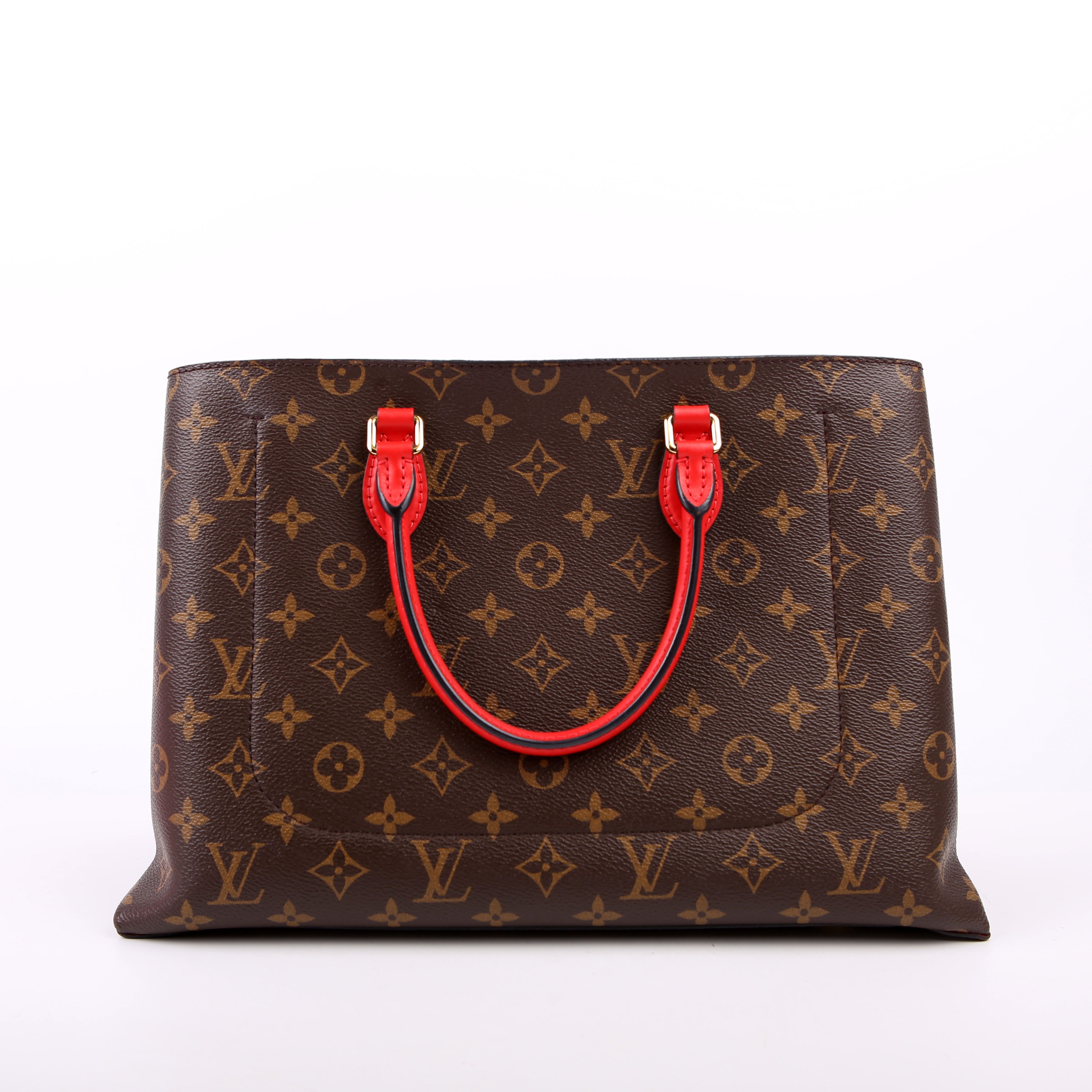 Flower Tote Monogram Red