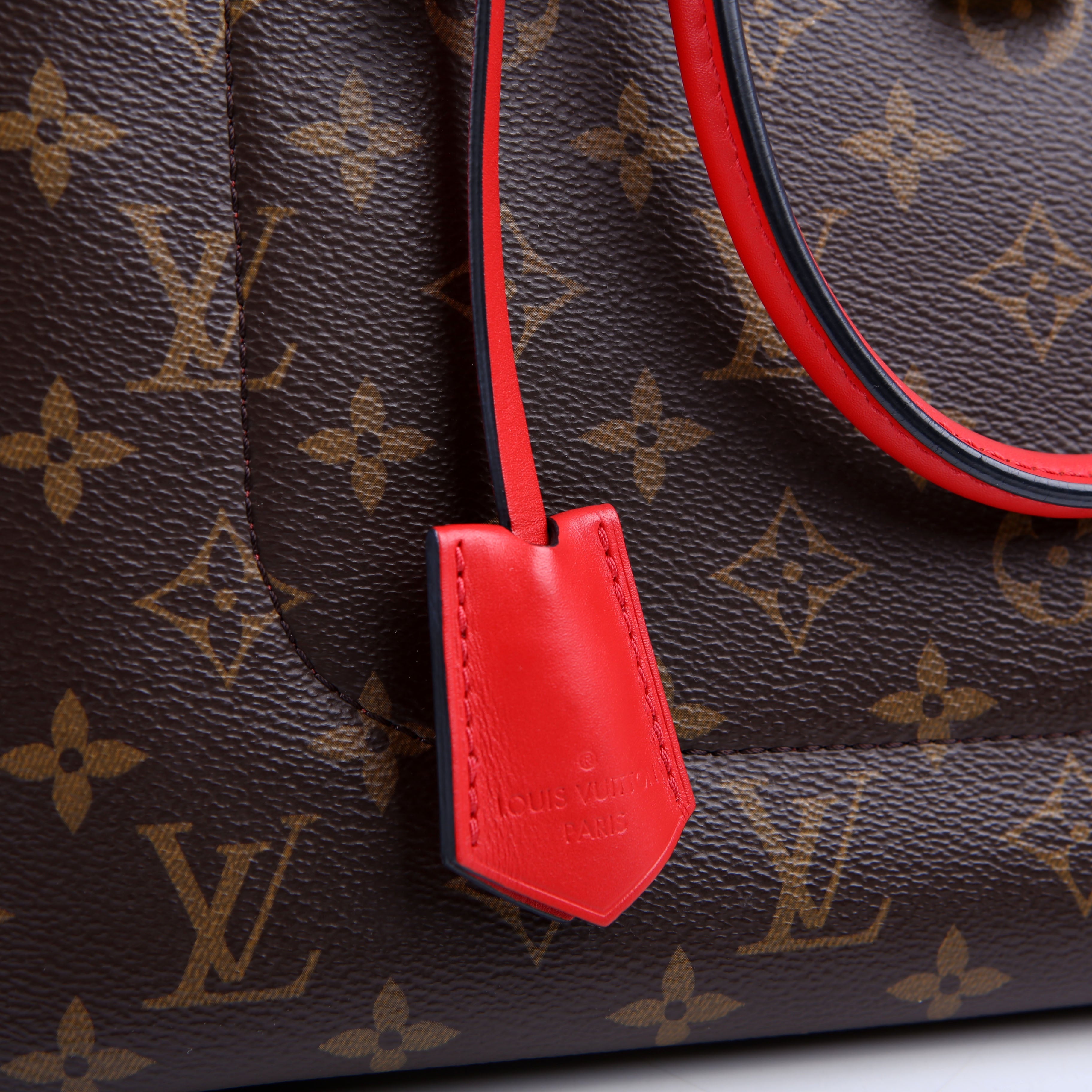 Flower Tote Monogram Red
