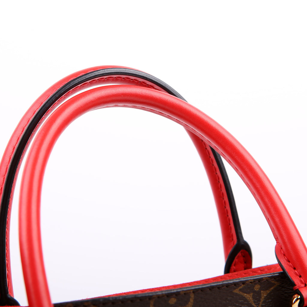 Flower Tote Monogram Red