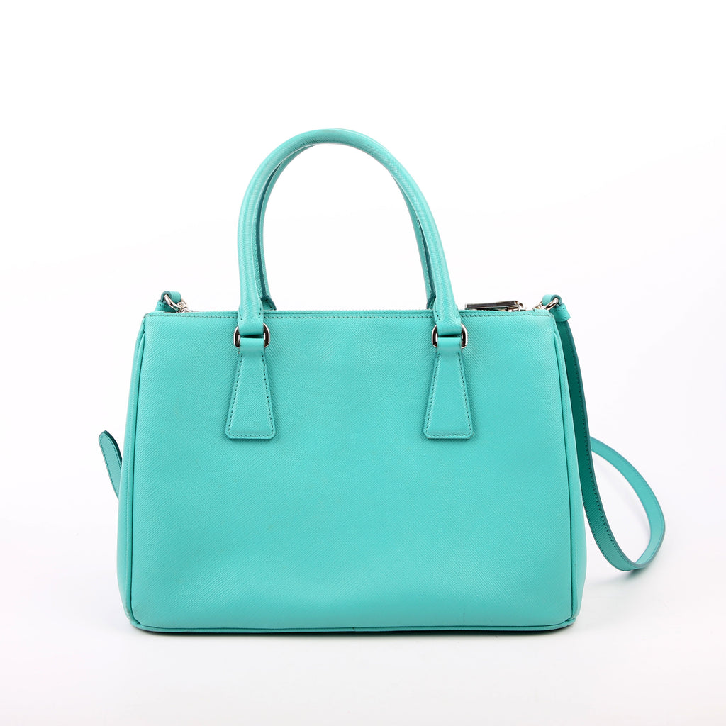 Prada Saffiano Galleria Small Teal