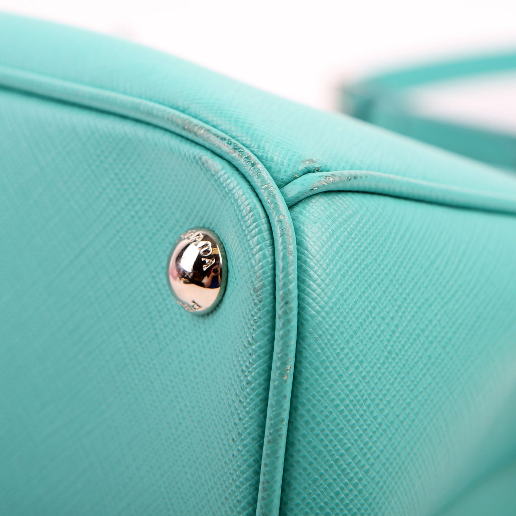 Prada Saffiano Galleria Small Teal