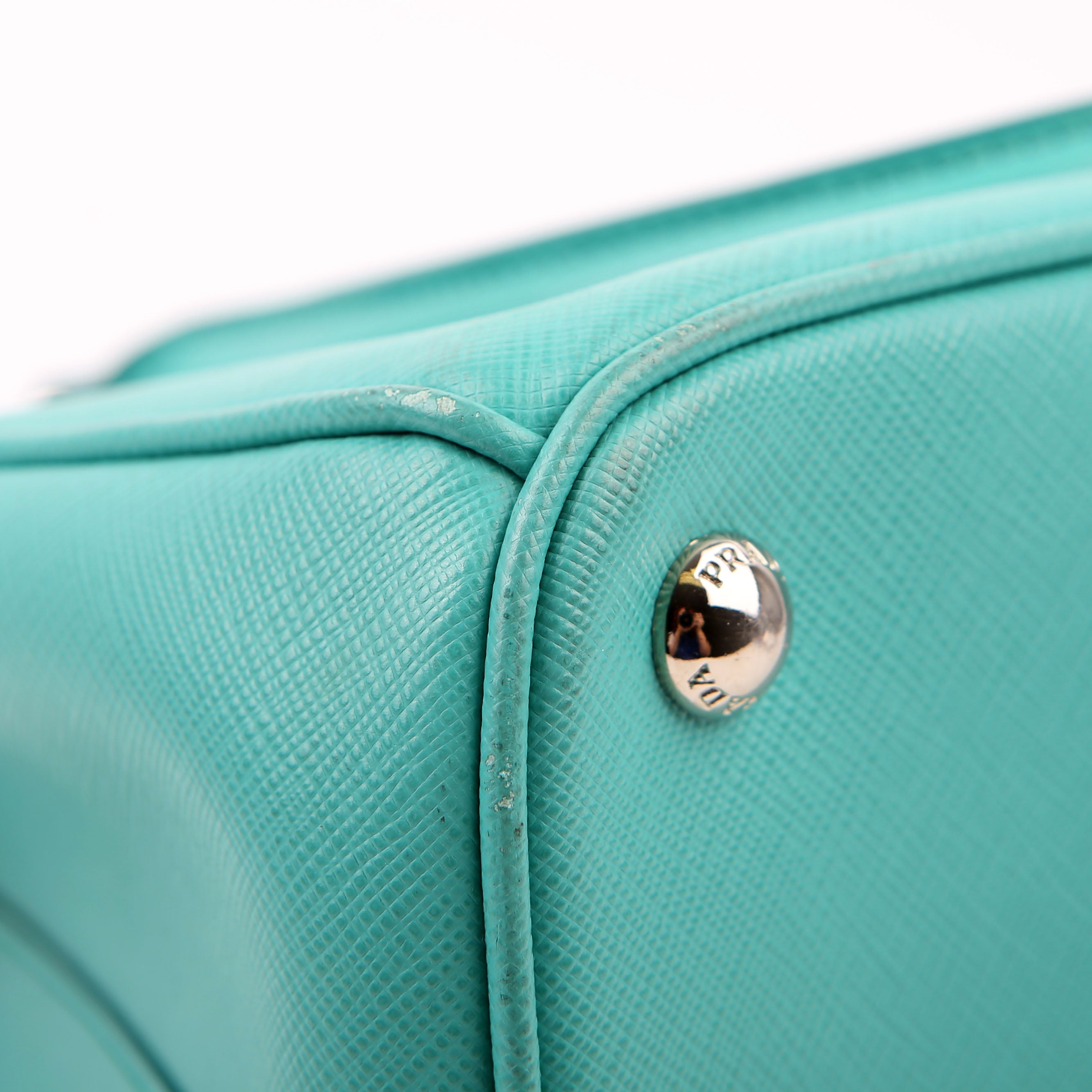 Prada Saffiano Galleria Small Teal