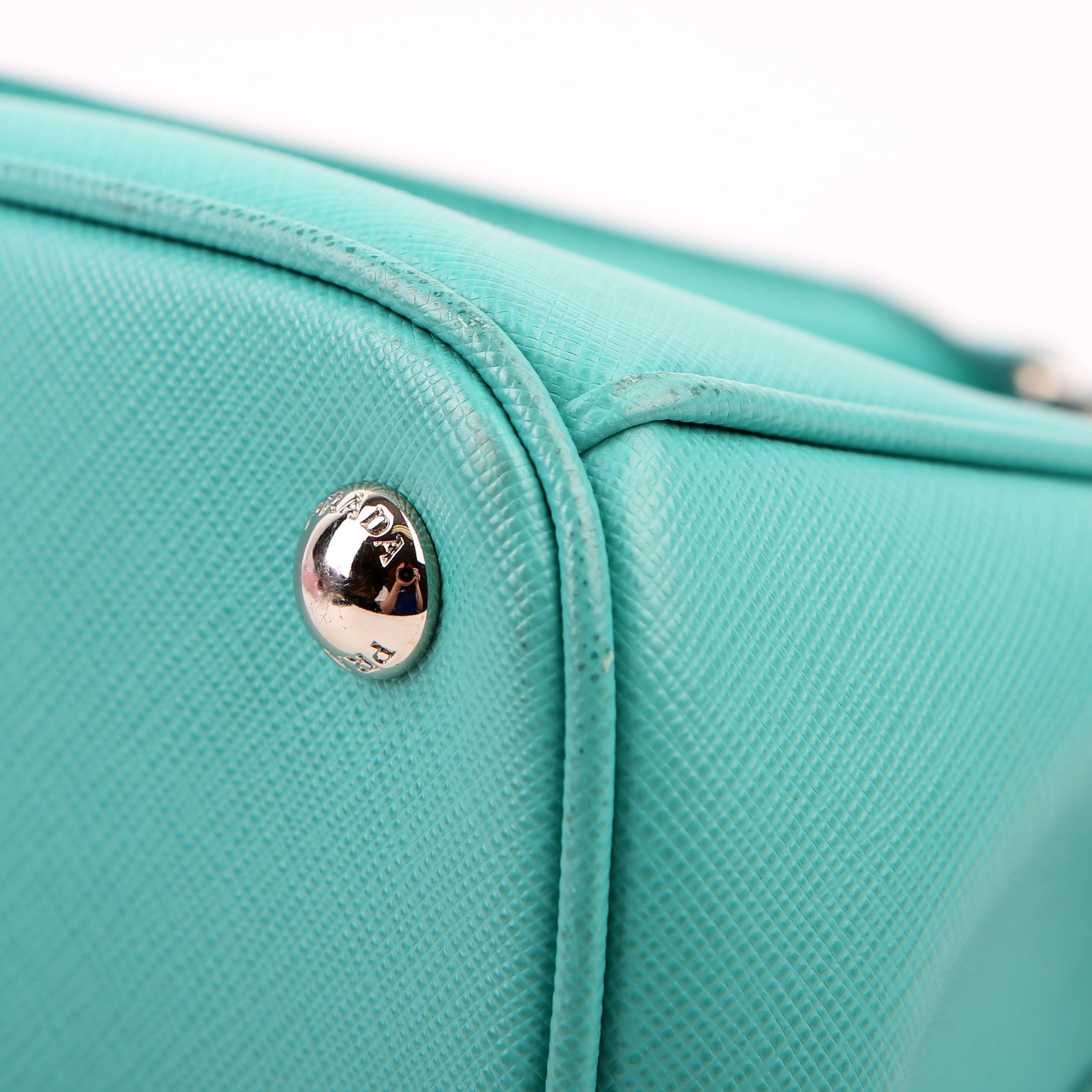 Prada Saffiano Galleria Small Teal