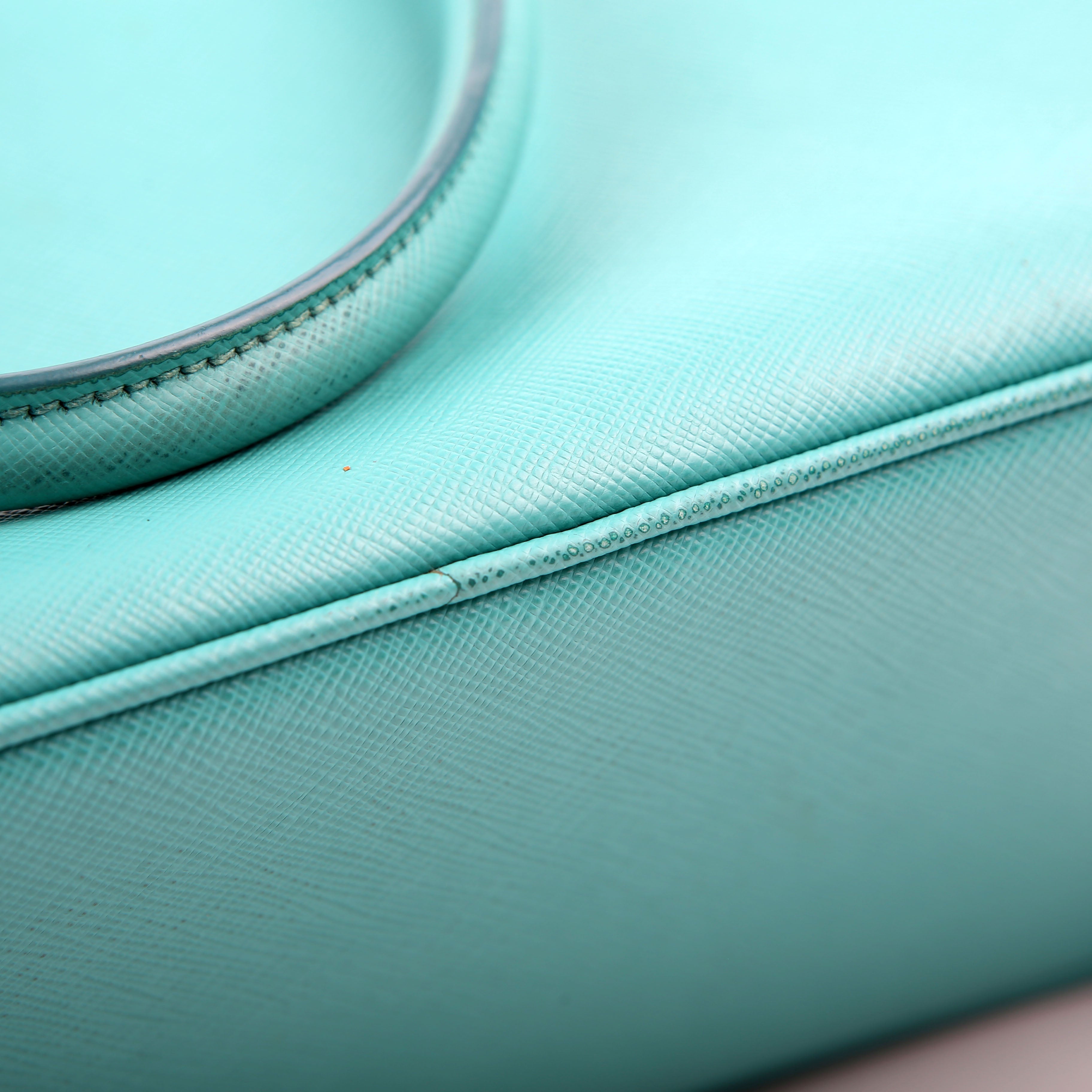 Prada Saffiano Galleria Small Teal