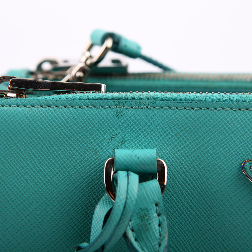 Prada Saffiano Galleria Small Teal