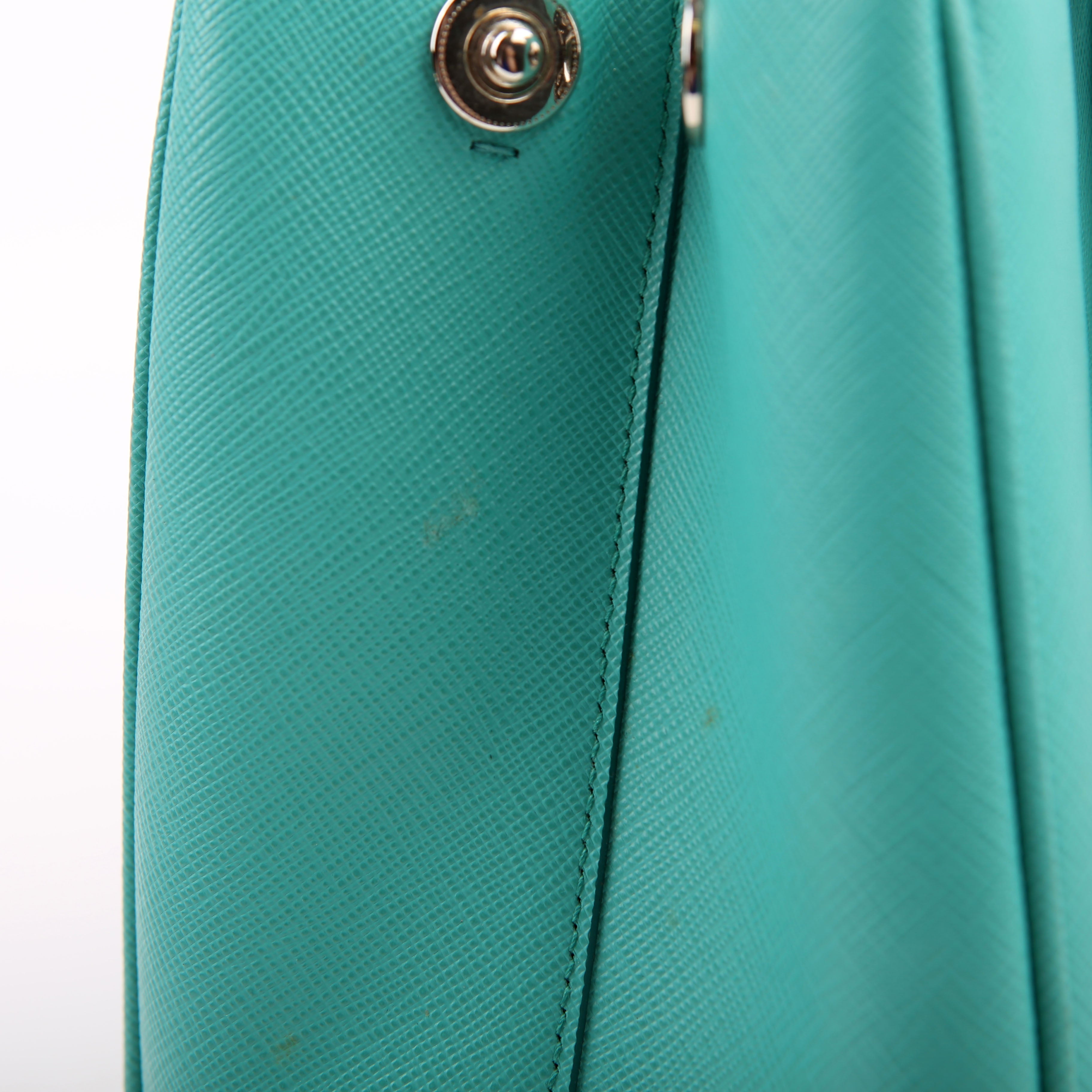 Prada Saffiano Galleria Small Teal