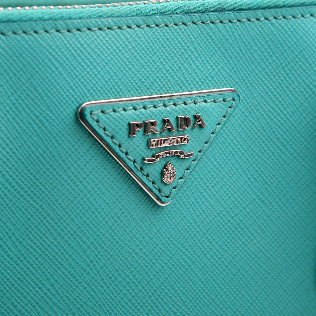 Prada Saffiano Galleria Small Teal