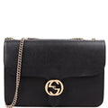 Gucci 510303 Interlocking GG Shoulder Black