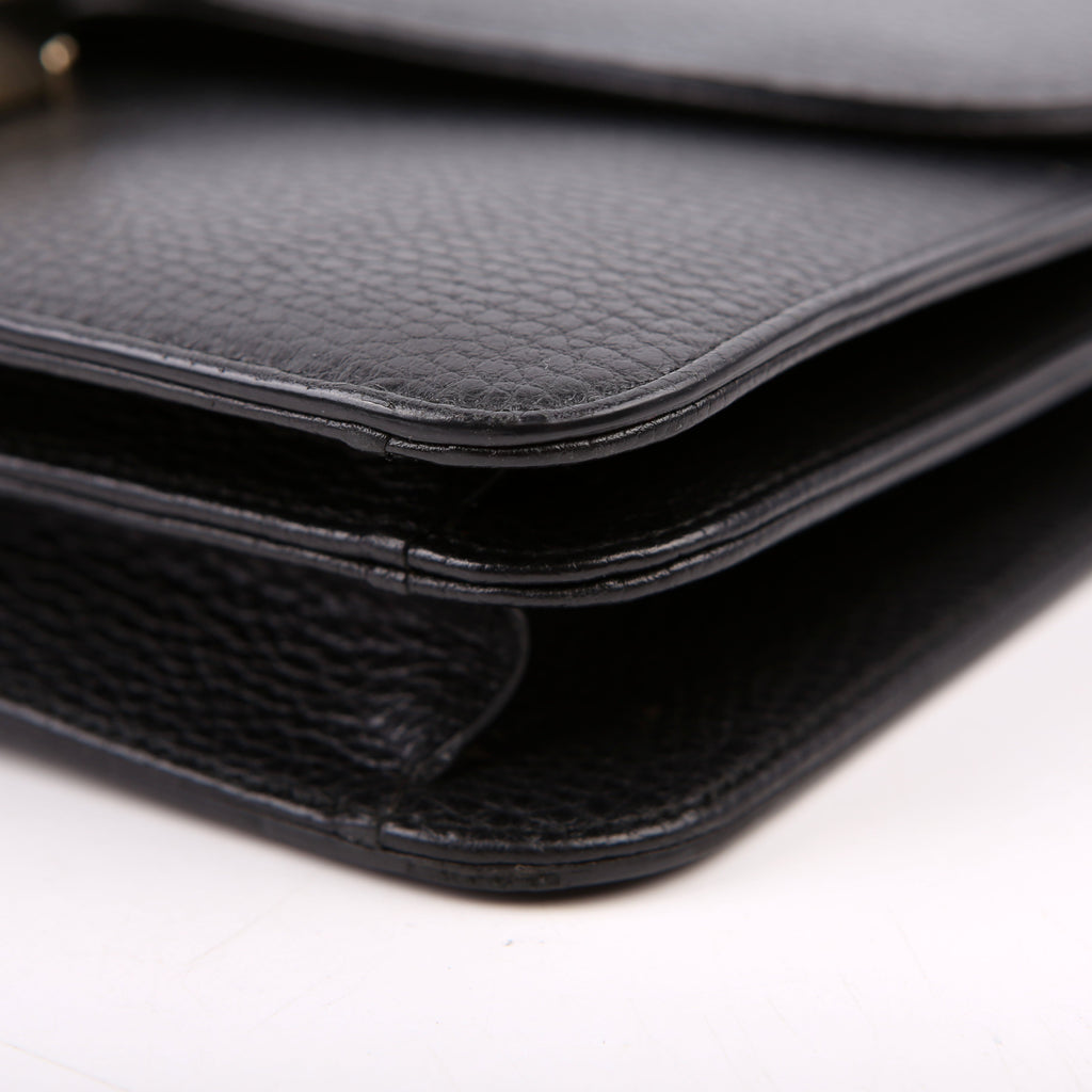 Gucci 510303 Interlocking GG Shoulder Black