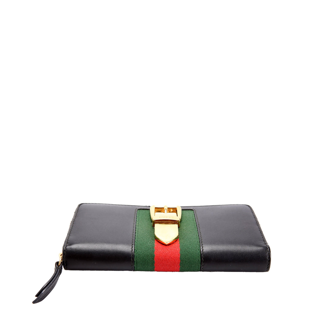 476083 Sylvie Zip Around Wallet Black