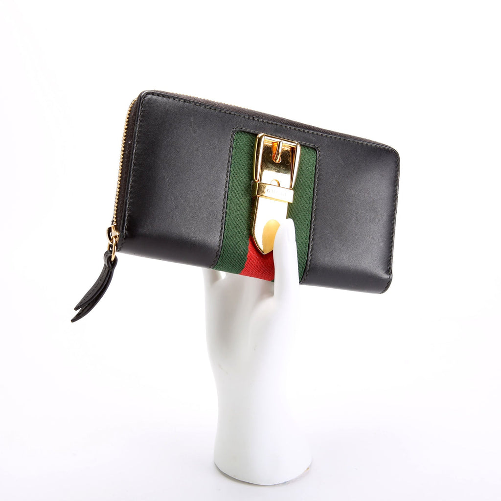 476083 Sylvie Zip Around Wallet Black