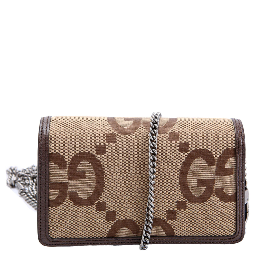 Gucci 476432 Dionysus Jumbo GG Super Mini Brown/Beige