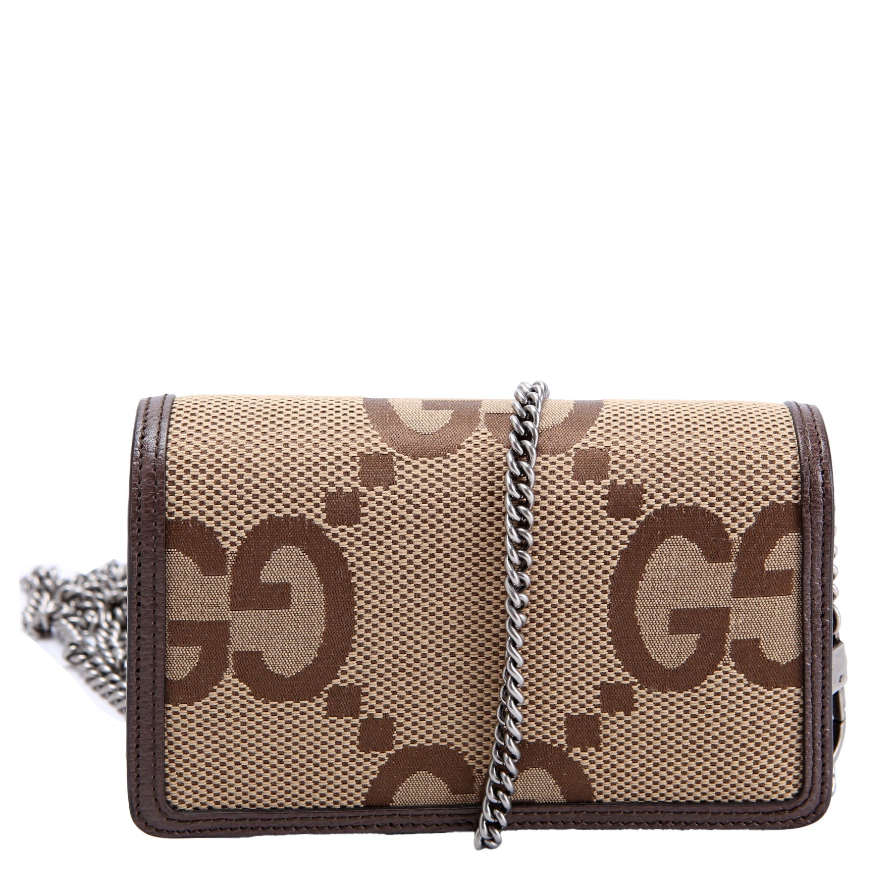 Gucci 476432 Dionysus Jumbo GG Super Mini Brown/Beige