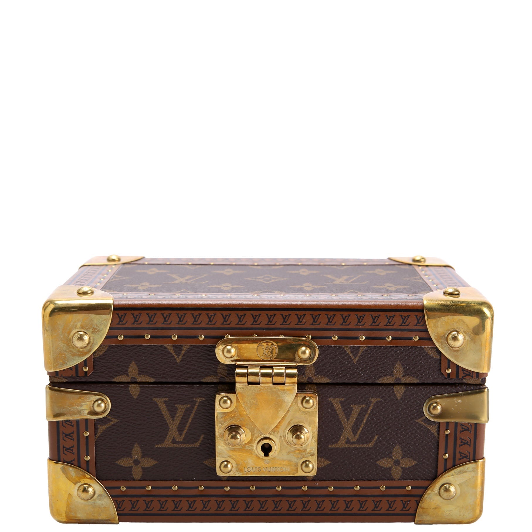 Coffret Tresor 20 Jewelry Box Monogram Brown/Berry