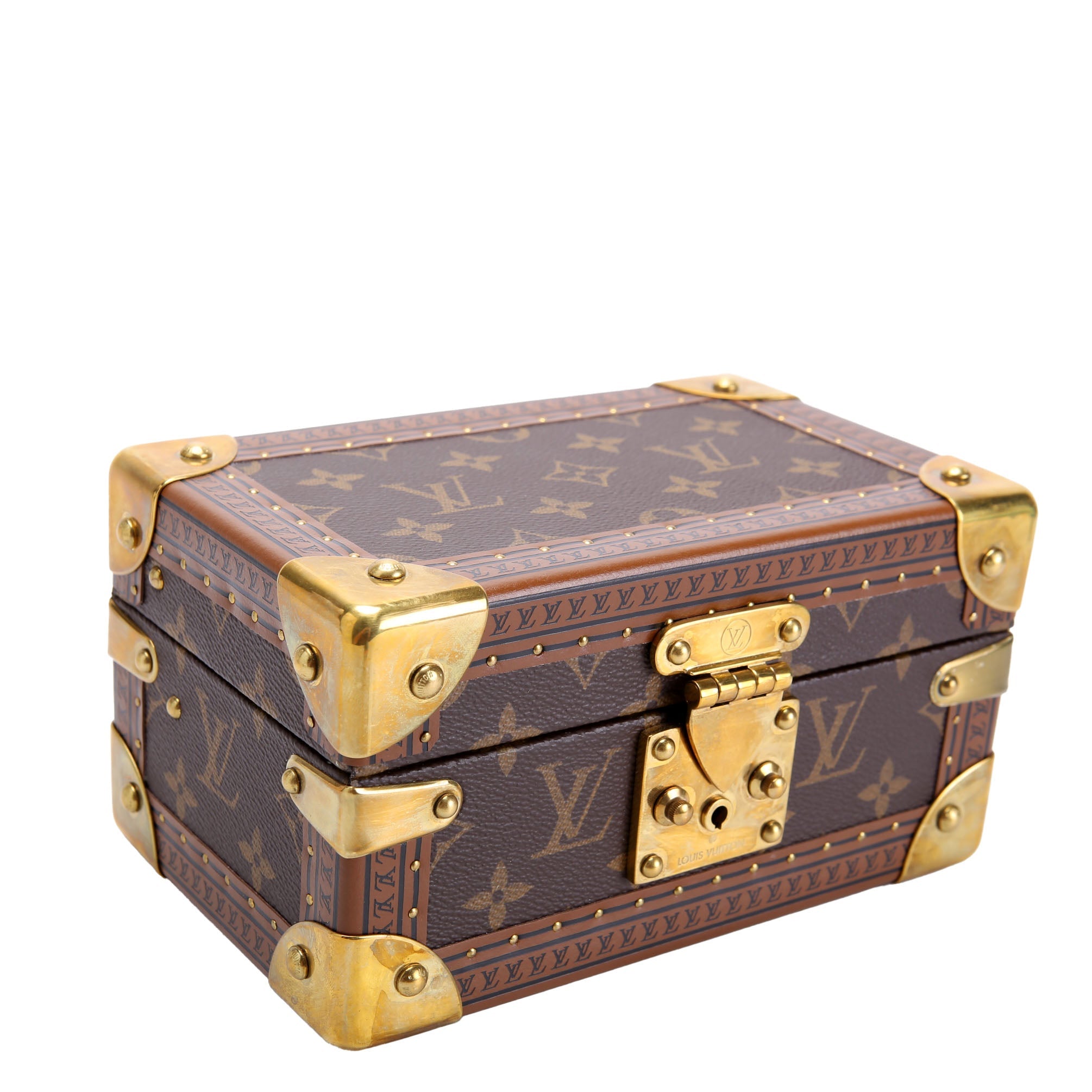Coffret Tresor 20 Jewelry Box Monogram Brown/Berry