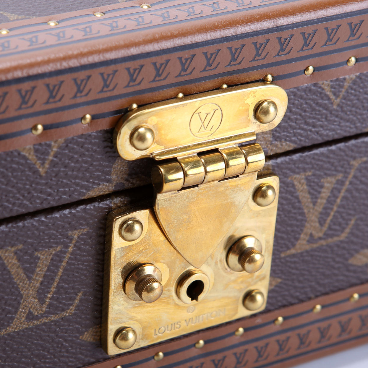 Coffret Tresor 20 Jewelry Box Monogram Brown/Berry