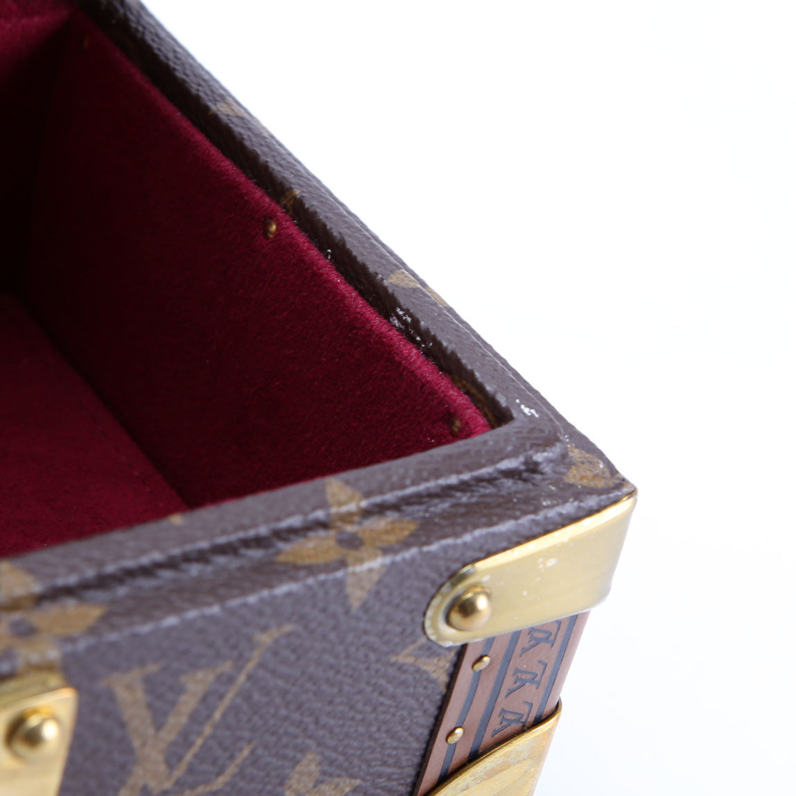 Coffret Tresor 20 Jewelry Box Monogram Brown/Berry