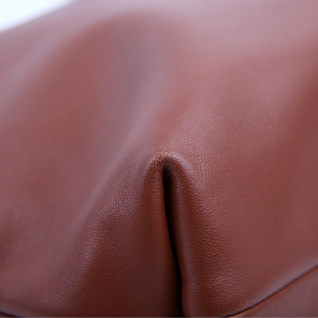 Leather Tag Hobo Brown