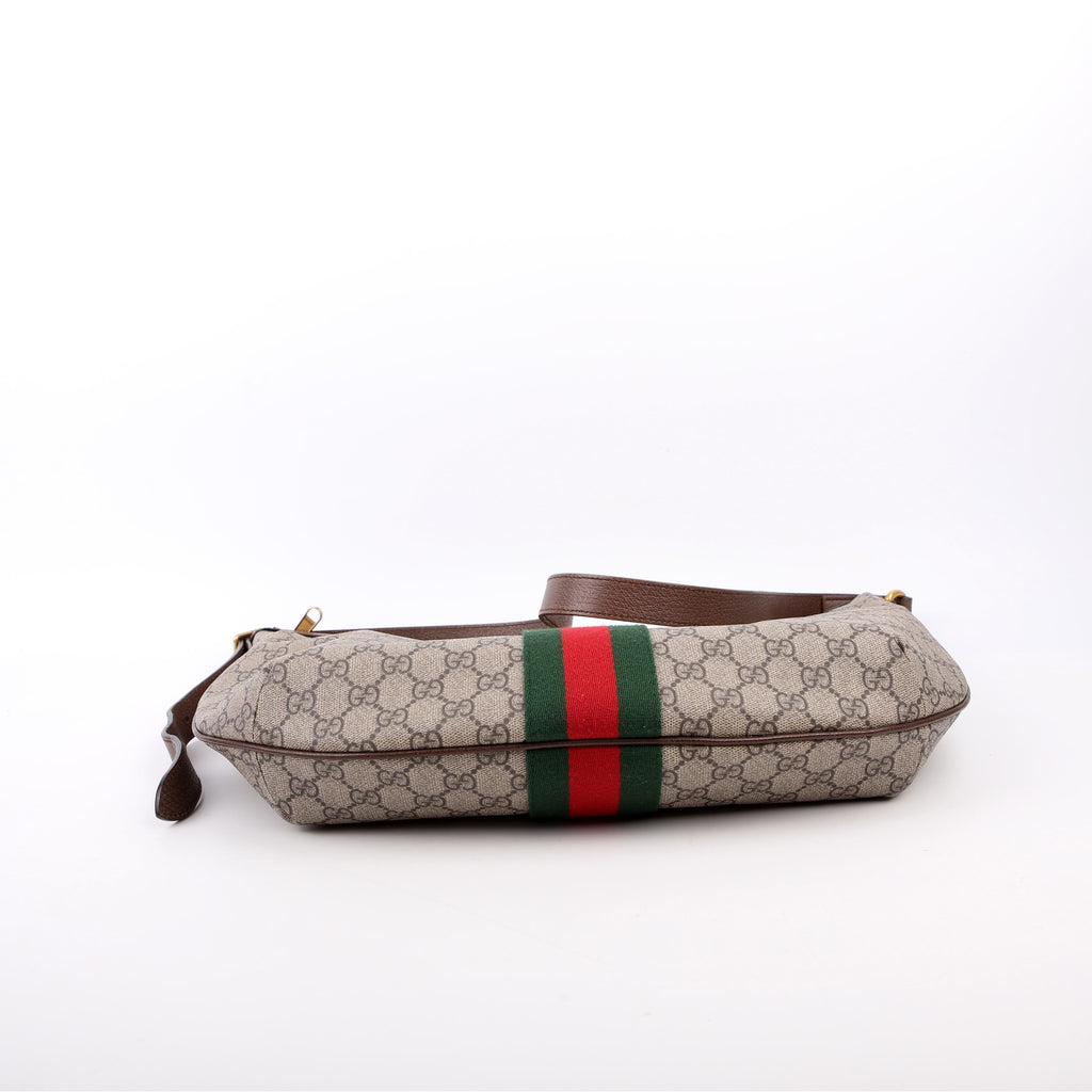 Gucci 547939 Ophidia GG Supreme Half Moon Hobo Large